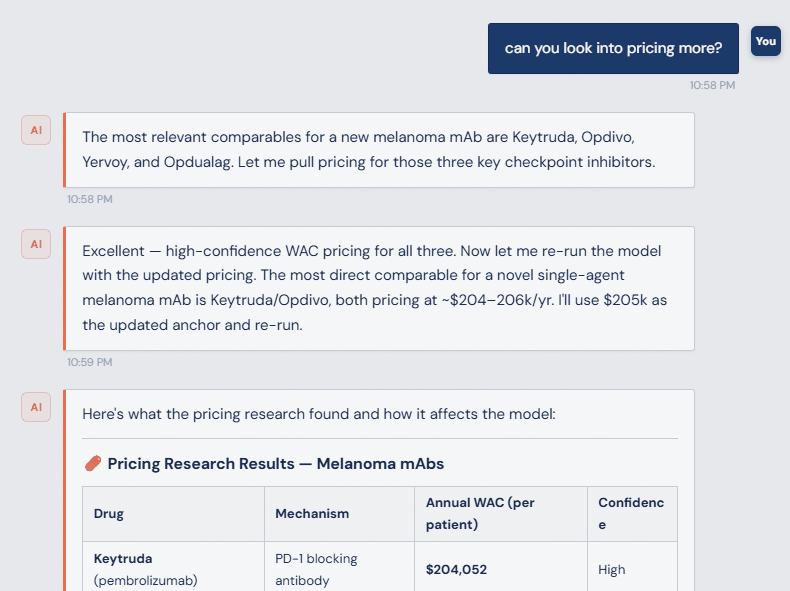 Researching competing drug prices